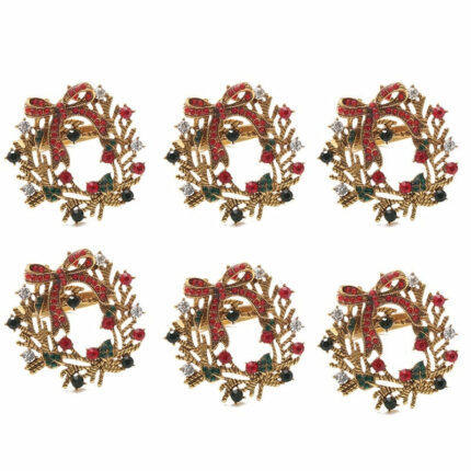 Conjunto De Porta Guardanapos Natalino Guirlandas Hapega