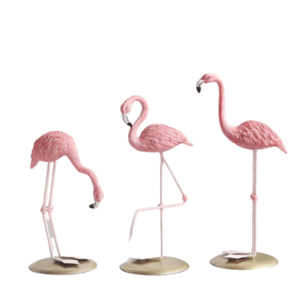 Estátua De Flamingo Estilo Nórdico Hapega