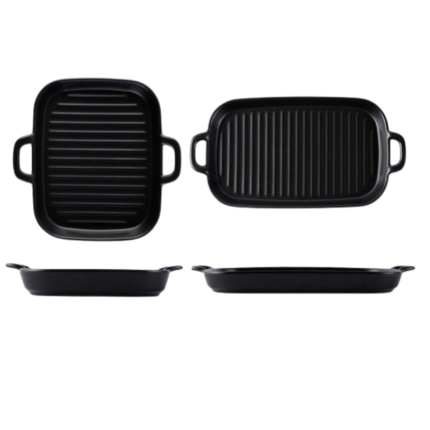 Travessa Quadrada E Retangular Em Cerâmica Hapega