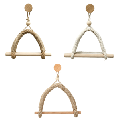 Suporte Rústico De Bambu E Corda Hapega