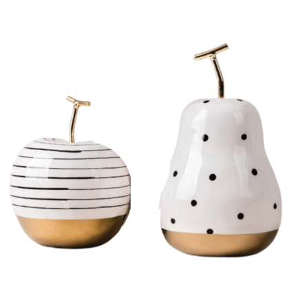 Estátua De Frutas Em Cerâmica Hapega