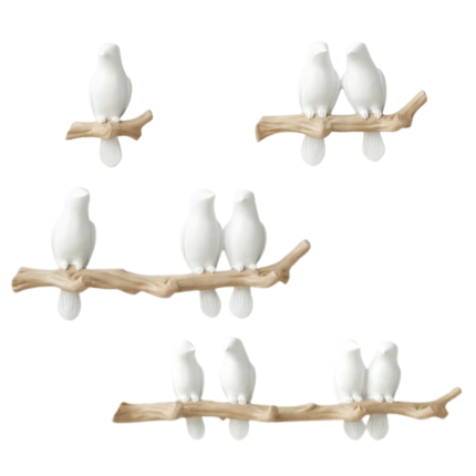 Suporte De Parede Estilo Pássaros Hapega