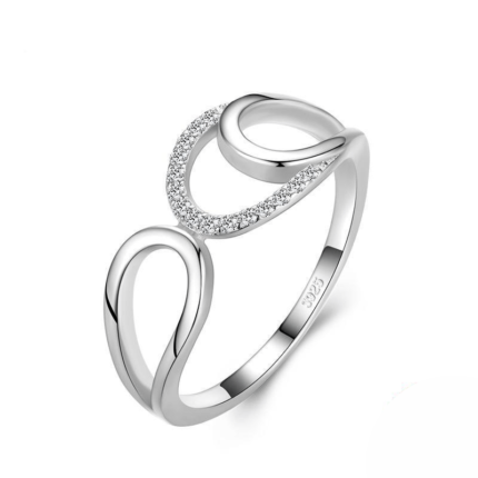 Anel Geometric Prata Hapega