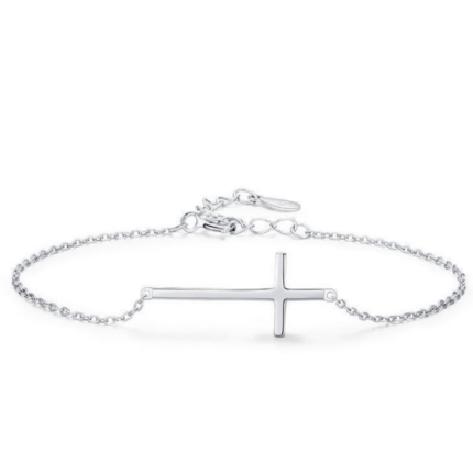 Pulseira Crucifixo Prata Hapega