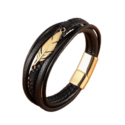 Pulseira Forma De Pena Hapega