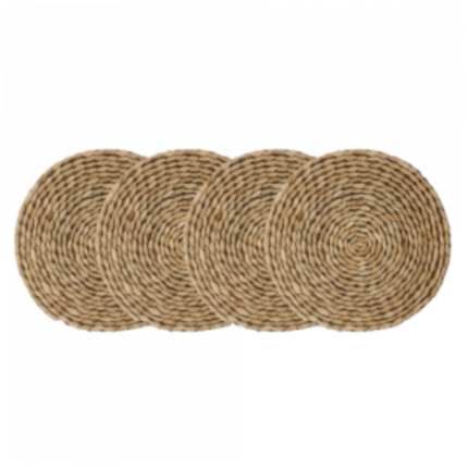 Jogo Americano Em Palha Rattan - 4 Peças Hapega