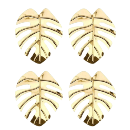 Porta Guardanapo Costela De Adão Dourado Hapega