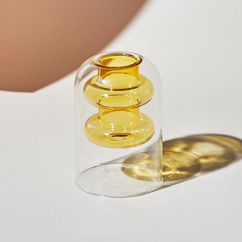 Vaso De Vidro Transparente Nórdico Hapega