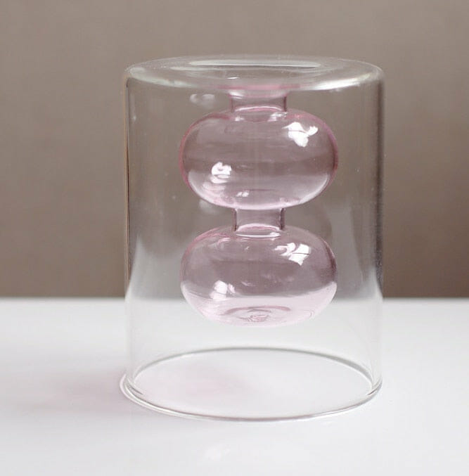 Vaso De Vidro Transparente Nórdico Hapega