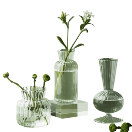 Vaso Transparente Com Design Nórdico Hapega