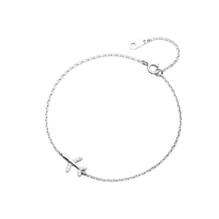 Pulseira Airplane Prata Hapega